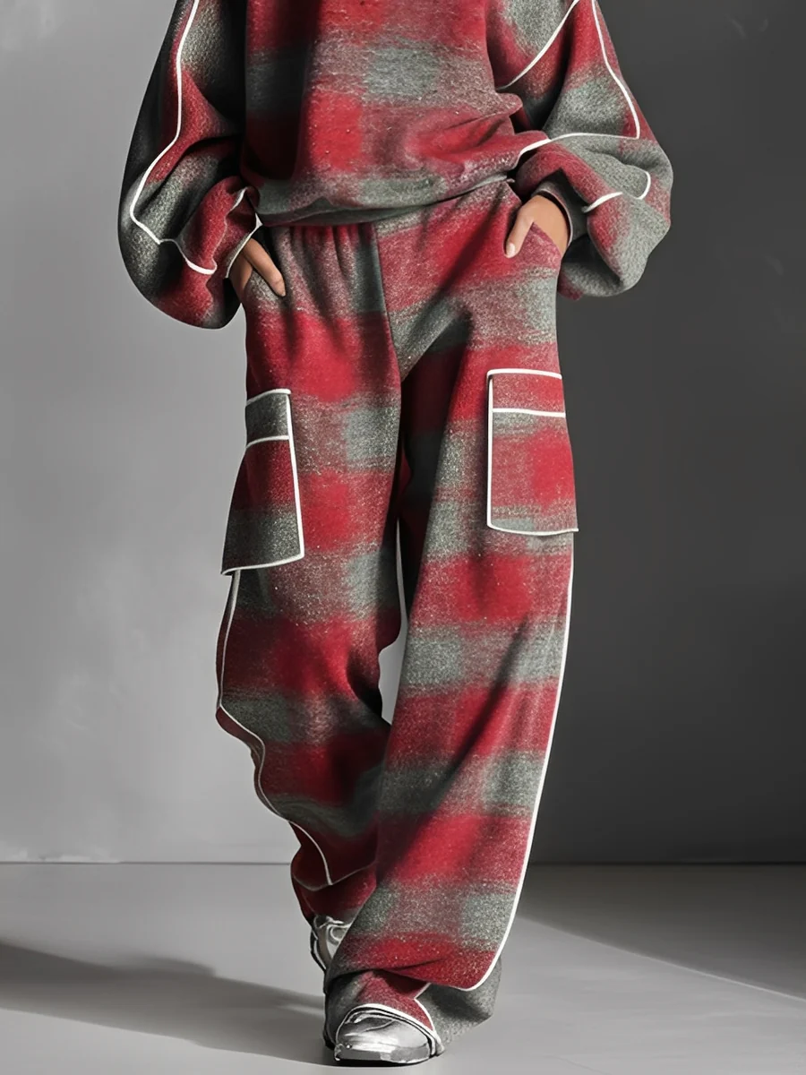 Rowan | Relaxed Check Lounge Set