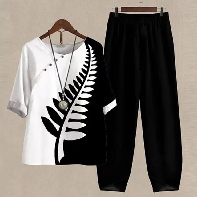 Cadence | Chic Relaxed Shirt & Pants Set