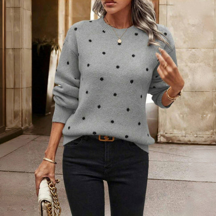 Maëlys | Textured Dot Knit Sweater