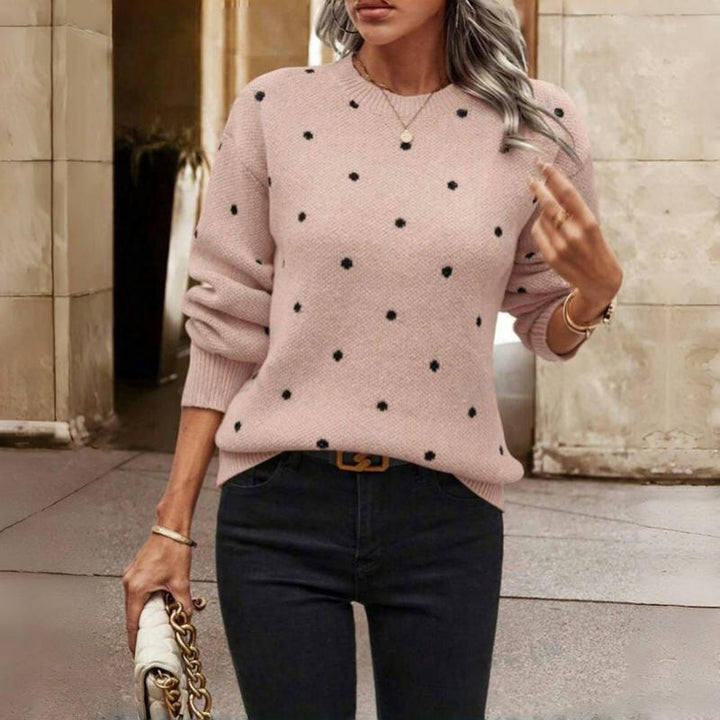 Maëlys | Textured Dot Knit Sweater