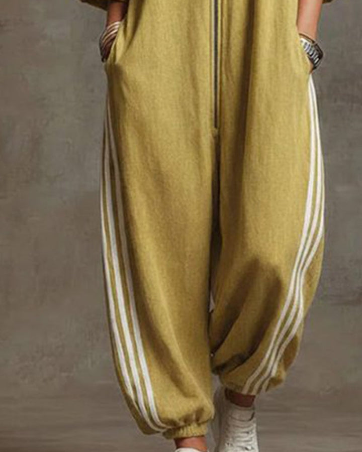 Leonora | Striped Tracksuit with Zipper