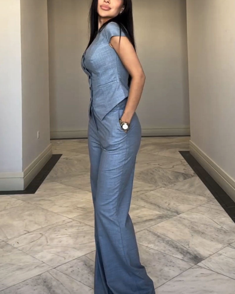 Rosana | Effortless V-Neck Set