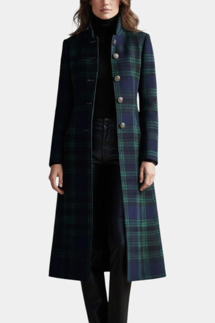 Nadine | Tailored Plaid Coat