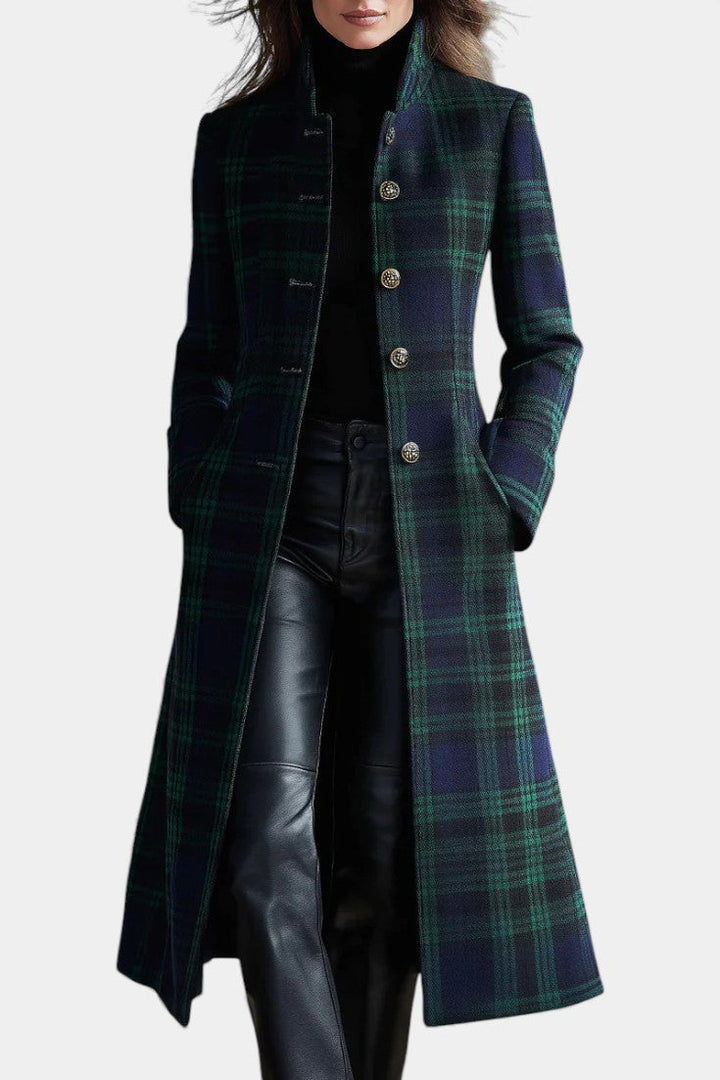 Nadine | Tailored Plaid Coat