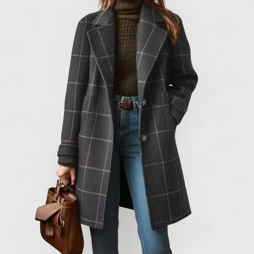 Seraphine | Tailored Check Coat