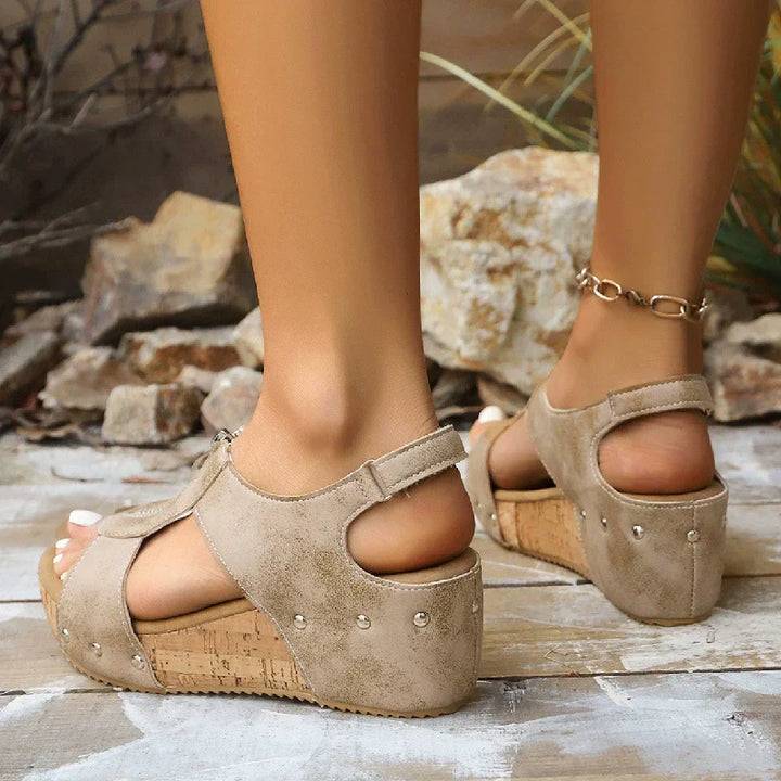 Rosalie | Open-Toe Wedge Sandals