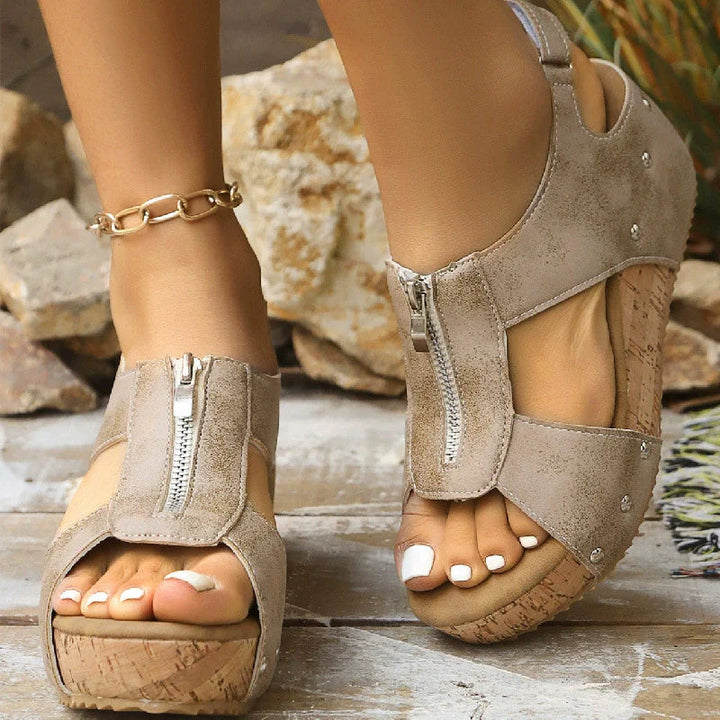 Rosalie | Open-Toe Wedge Sandals