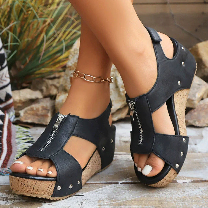 Rosalie | Open-Toe Wedge Sandals