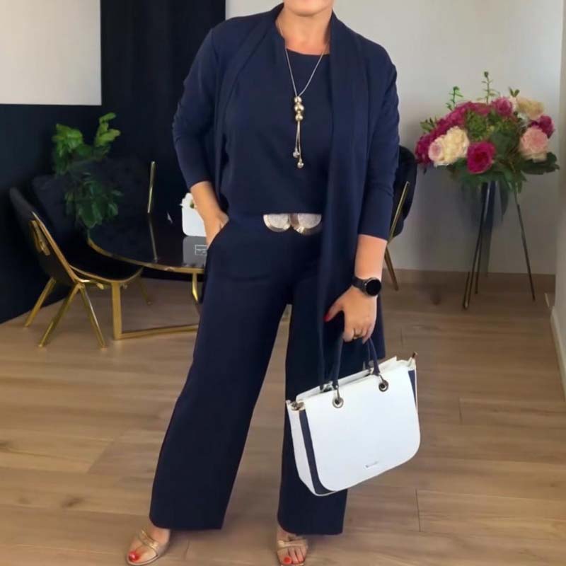 Elisa | Elegant Three-Piece Cardigan Set