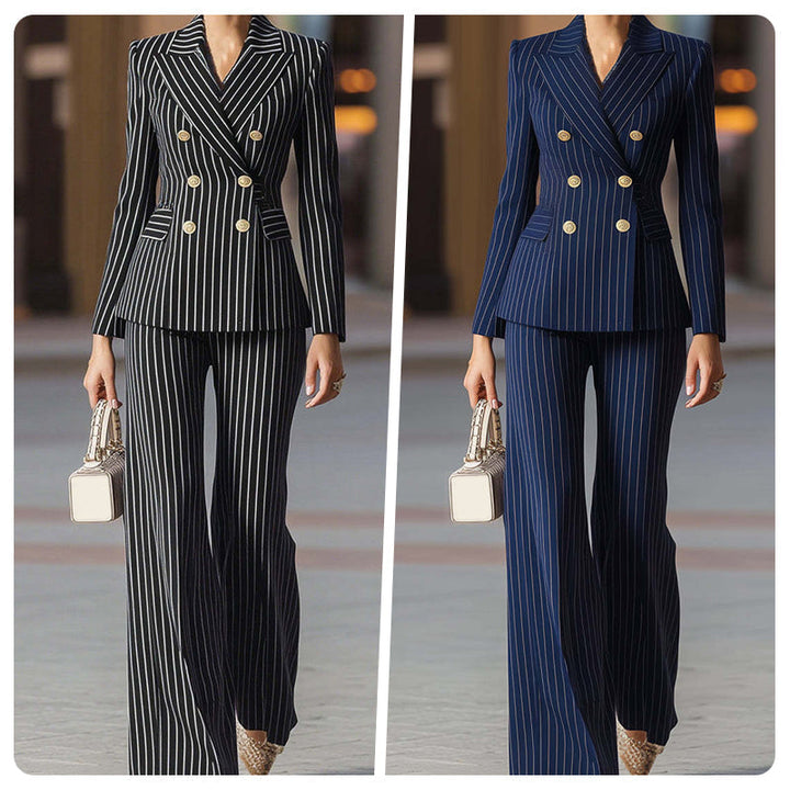Victoria | Modern Pinstripe Suit Set