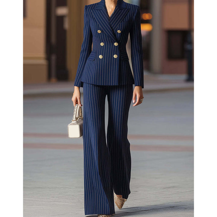 Victoria | Modern Pinstripe Suit Set