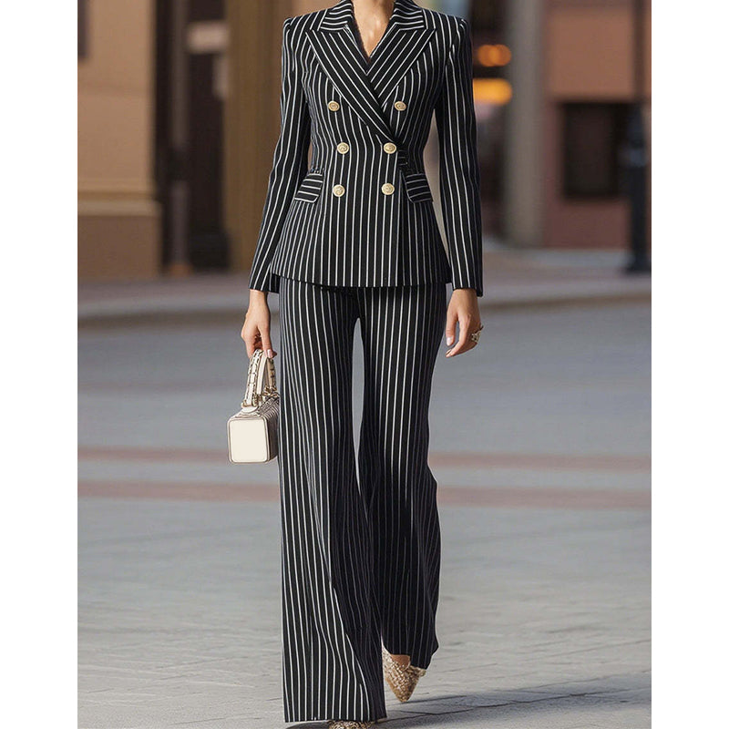 Victoria | Modern Pinstripe Suit Set