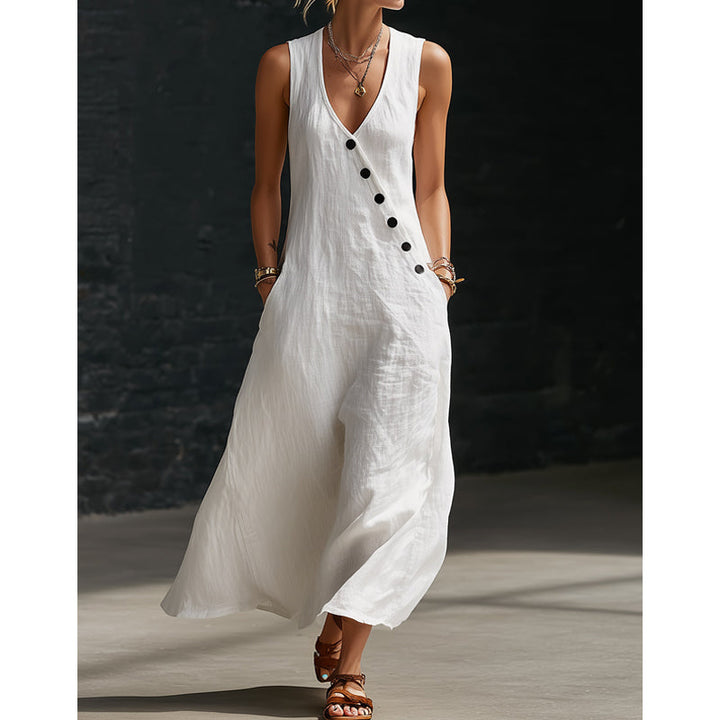 Juliette | Chic Wrap Maxi Dress with Pockets