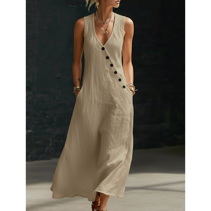 Juliette | Chic Wrap Maxi Dress with Pockets
