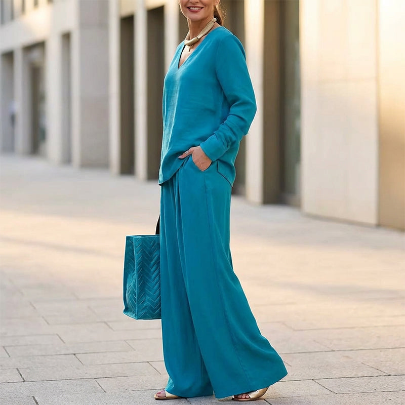Camille | Elegant Wide-Leg Lounge Set