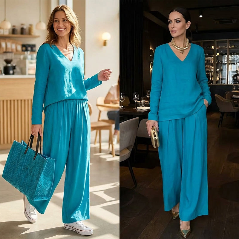 Camille | Elegant Wide-Leg Lounge Set