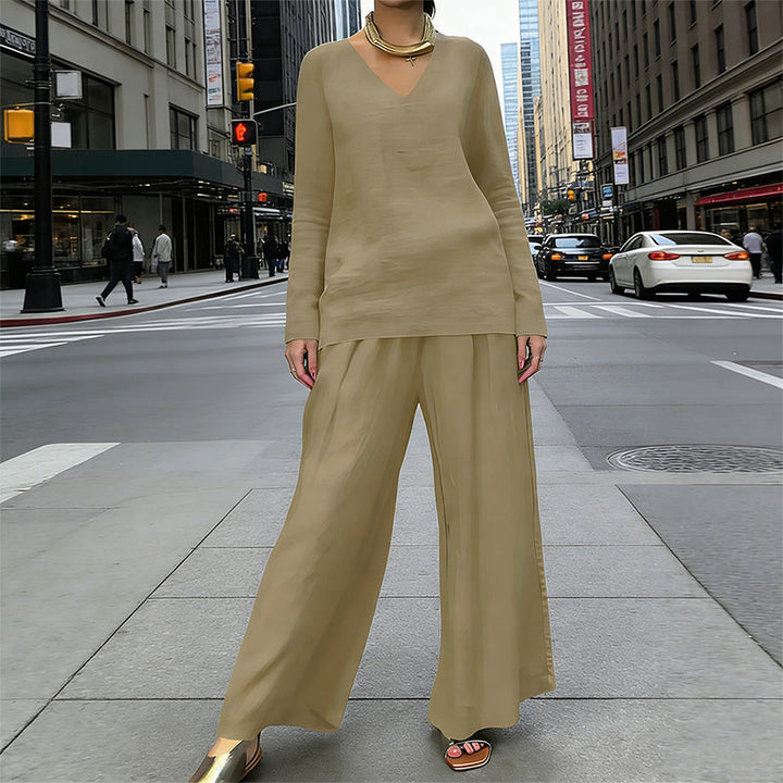 Camille | Elegant Wide-Leg Lounge Set