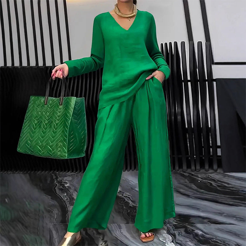 Camille | Elegant Wide-Leg Lounge Set