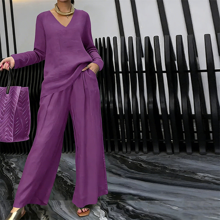 Camille | Elegant Wide-Leg Lounge Set