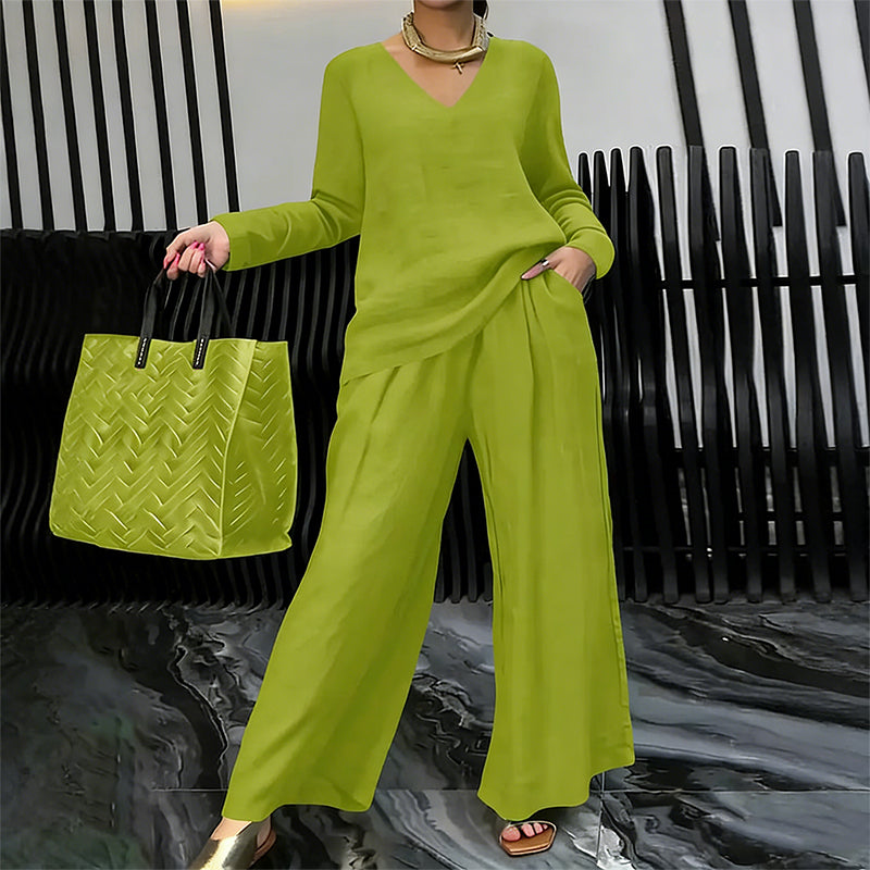 Camille | Elegant Wide-Leg Lounge Set