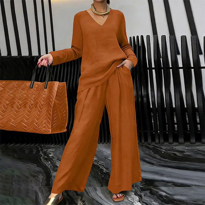 Camille | Elegant Wide-Leg Lounge Set