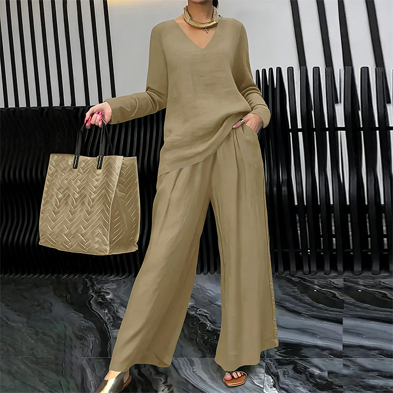Camille | Elegant Wide-Leg Lounge Set