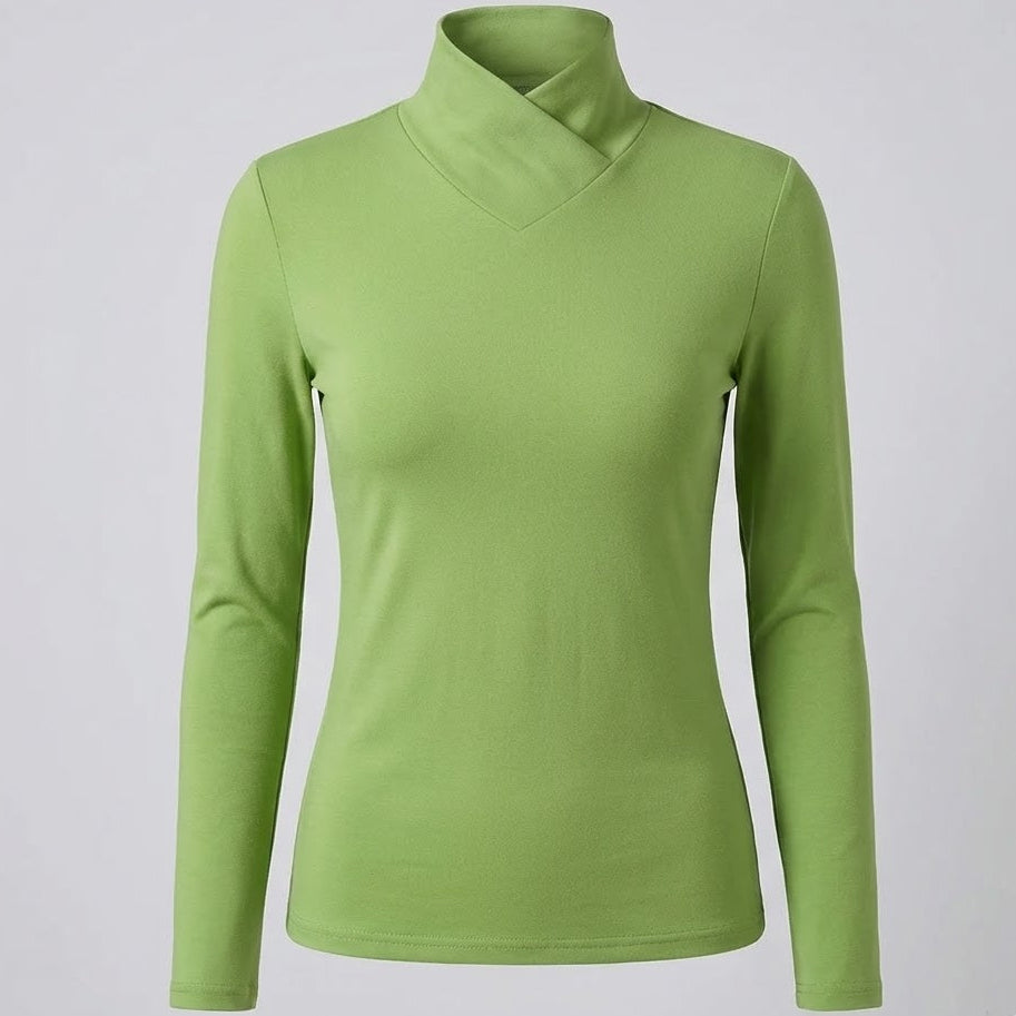 Stazia | Elegant High-Neck Blouse