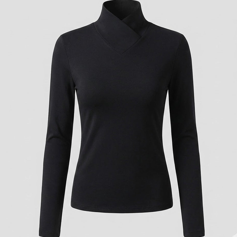 Stazia | Elegant High-Neck Blouse
