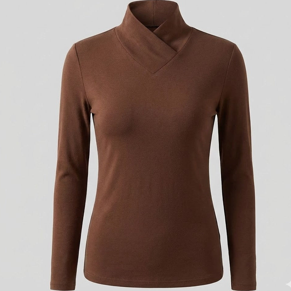 Stazia | Elegant High-Neck Blouse