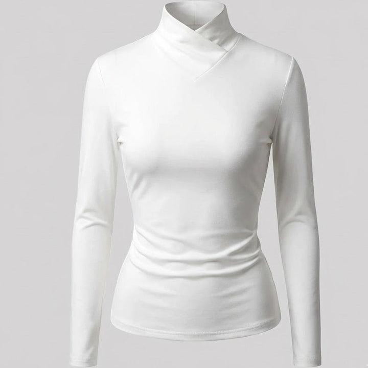 Stazia | Elegant High-Neck Blouse