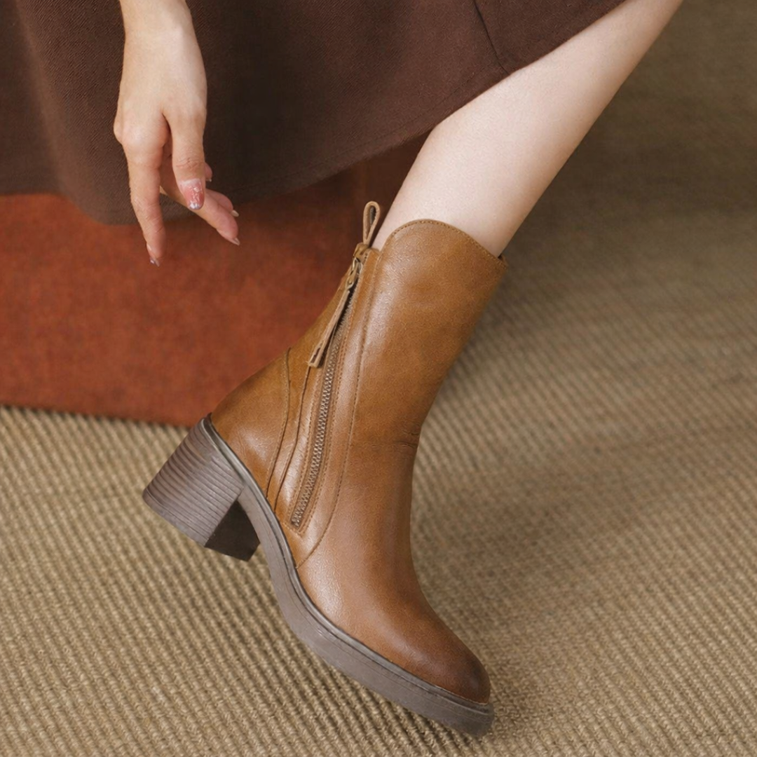 Madie | Classic Zip Ankle Boots
