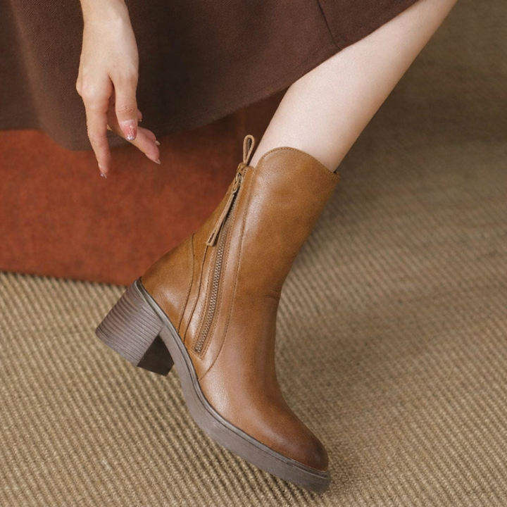 Madie | Classic Zip Ankle Boots