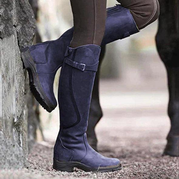 Lavinia | Waterproof Leather Riding Boots